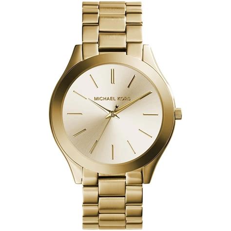 michael kors mk9037|Michael Kors slim runway gold.